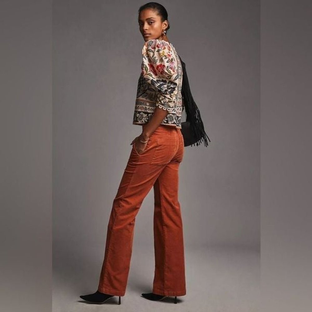 Anthropologie Maeve Wide-Leg Corduroy Pants